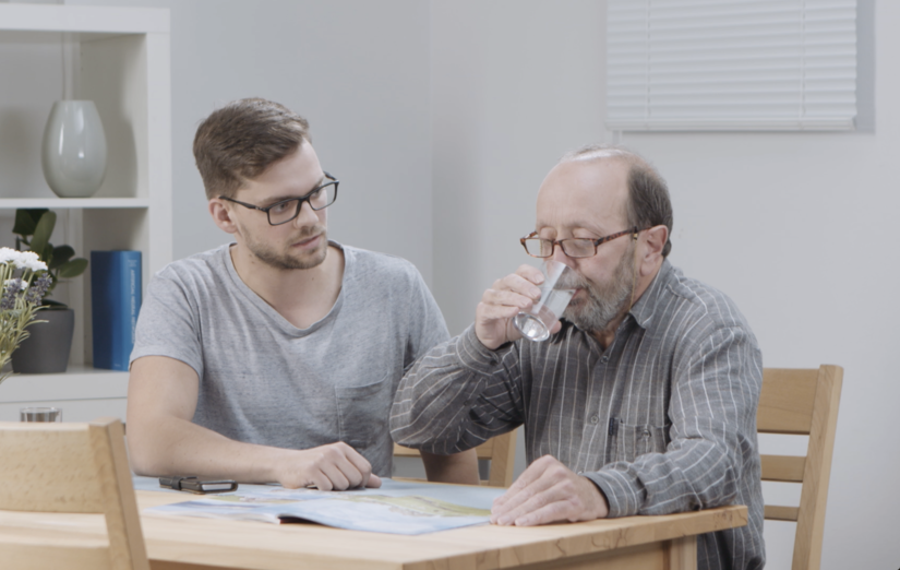 Unterstützung bei der Nahrungs- und Flüssigkeitsaufnahme